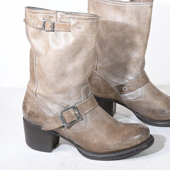 Frye 76296 Vera Short Engineer Boots - 9 - Picture 1 of 7